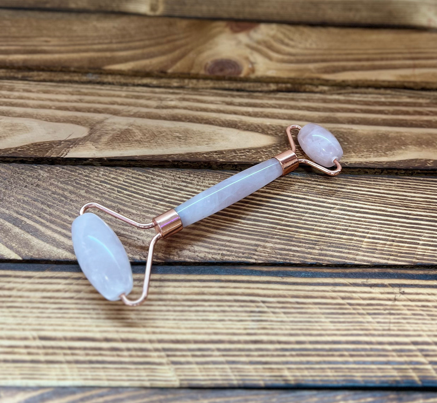 Roller de massage visage - Quartz Rose